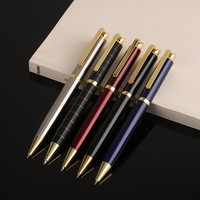 Bolígrafo de lujo con logotipo personalizado, 1,0mm de ancho de escritura, regalo promocional de moda con rodillo de Metal personalizado