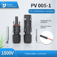 Connecteur Photovoltaïque MC4 Étanche 1500V pour Assemblage, Connecteur de Câble Solaire Mâle-Femelle 1500V-30A