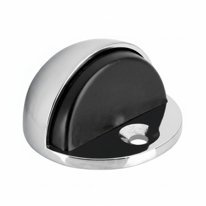 Scatola di 6 tappi per porte a cupola, finitura cromata, HERMEX - Product Image 1