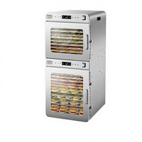 25-bakjes commerciële voedseldroger elektrisch 1700W roestvrij staal digitale timer hetelucht CE fabrieksdirect groothandel