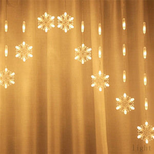 <span class=keywords><strong>Guirlande</strong></span> <span class=keywords><strong>lumineuse</strong></span> LED intérieure et extérieure en forme de flocon de neige en V inversé pour décoration de festival - Product Image 6