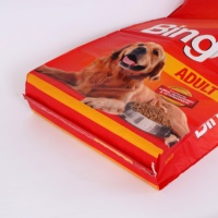 Sac d'emballage pour aliments pour animaux en polypropylène tissé laminé BOPP, conception personnalisée, pour porcs, bovins, volailles, 50 kg, 25 kg