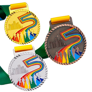 Medalla Deportiva de Metal Personalizada de Aleación de Zinc en 3D con Diseño Propio, Barata al por Mayor, para Maratón - Product Image 3