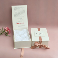 Emballage en carton rigide avec fermeture magnétique de luxe, impression de logo personnalisée biodégradable, boîte cadeau de mariage