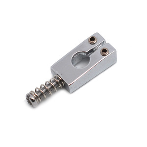 Sillines de Guitarra Eléctrica Planos Personalizados - 20x10.5mm con Orificio Redondo Cromado para Puente de Trémolo de Guitarra Eléctrica - Product Image 3