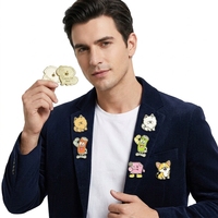 Broches en émail personnalisées Arabie Saoudite, artisanat métallique moderne pour logo, respectueuses de l'environnement, pour vêtements, badges