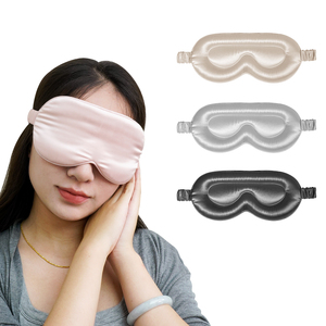 Masque pour les yeux 3D en soie 100% pour dormir, meilleur masque pour les yeux en soie de mûrier 100% lesté et occultant - Product Image 2