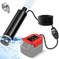 Adaptateur de pompe à eau pour batterie Li-ion Milwaukee M18 18V, pompe à eau submersible 120W 635GPH, pompe utilitaire pour piscines, jardins