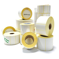 Rollo de Etiquetas Térmicas Directas Personalizadas de 58 mm, 58x60 58x40, Etiquetas Autoadhesivas de Papel Blanco con Código de Barras para Promoción en Supermercados