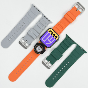 Correa de Silicona Deportiva con Brújula para Apple Watch Ultra 9876543210 SE - Product Image 5