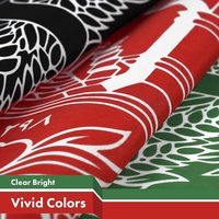 3x5 Ft Drapeau Afghanistan Couleur vive et résistant à la décoloration Toile en tête et double couture Drapeaux afghans Polyester avec œillets en laiton