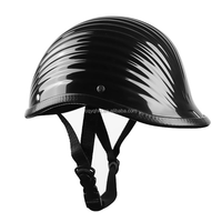 Casque de moto électrique universel trois-quarts quatre saisons en ABS, design ouvert, casque demi-coque classique