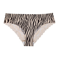 JOGOGO Grosir Celana Dalam Wanita Model Low-Rise Berenda Tanpa Jahitan, Bahan Bernapas Motif Leopard untuk Dewasa
