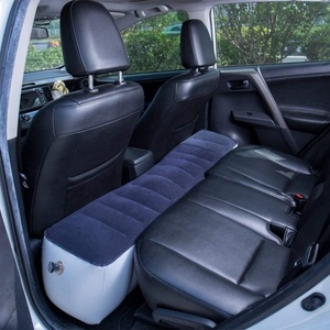 PVC <b>Inflatable</b> Flocking <b>Car</b> <b>Mattress</b> 130*28*42 CM for Family Travel Outdoor Camping Back Seat Pad Without Air Pump - Product Image 4