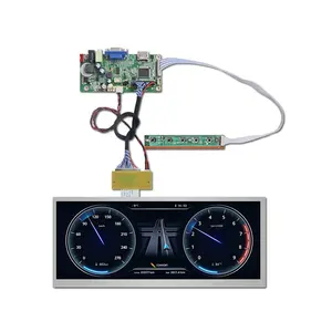 Car Lcd Stretched Motorcycle Instrument Screen Solution Wide Stretched Lvds Ips Lcd 12.3 Inch 1920*720 Lcd Speedometer Display 1000 Nits