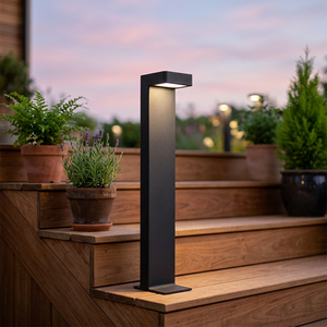 Lampes LED de jardin en aluminium, angle de faisceau 120°, blanc chaud doux 2700K, étanches IP65, télécommande, pour extérieur, jardin, porche, garage, haute performance - Product Image 5