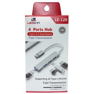 <b>USB</b> Hub Slim Type <b>C</b> 4 Port <b>USB</b> 3.0 <b>Adapter</b> For Laptop Computer - Product Image 3