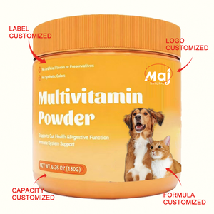 Compléments alimentaires pour la santé des animaux de compagnie, poudre multivitaminée 15-en-1, produits pour animaux de compagnie, multivitamines de qualité supérieure pour chiens et chats, nutrition animale, vitamines - Product Image 2