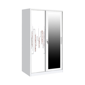 Vendita calda Lemari scorrevole Besi in metallo <span class=keywords><strong>camera</strong></span> <span class=keywords><strong>da</strong></span> <span class=keywords><strong>letto</strong></span> guardaroba con <span class=keywords><strong>specchio</strong></span> - Product Image 4