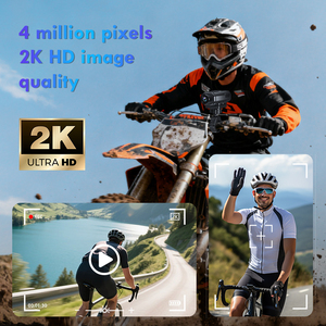 กล้องติดหมวกจักรยาน L7 Cycling Recorder 2K HD มุมกว้าง 130 องศา กันน้ำ กันฝุ่น บันทึกเหตุฉุกเฉิน กล้องติดรถมอเตอร์ไซค์ - Product Image 5