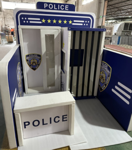 Leber Soft Toddle Park Équipement d'intérieur Mini ville de jeu de rôle interactive en bois, poste de police, 1 an - Product Image 4