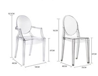 Chaises de salle à manger contemporaines en plastique, pliables, pivotantes, convertibles et rafraîchissantes pour l'école et la maison