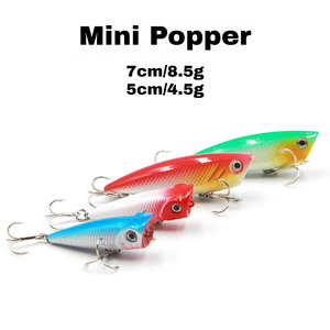 เหยื่อปลอมแบบป๊อปเปอร์ขนาด 50 มม. 70 มม. เหยื่อ<span class=keywords><strong>ลอย</strong></span>ผิวน้ำแบบมีเสียงสั่น เหยื่อปลอมพลาสติกเลียนแบบธรรมชาติ สำหรับตก<span class=keywords><strong>ปลา</strong></span>ในน้ำจืดและน้ำเค็ม - Product Image 3