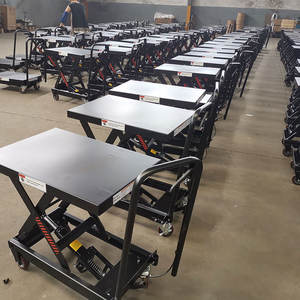 Chariot de table élévatrice hydraulique à ciseaux simple <span class=keywords><strong>Mighty</strong></span> Lift 1100lbs avec table élévatrice pliable, approvisionnement direct d'usine - Product Image 6