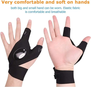 LED <strong>Glove</strong> <strong>Torch</strong> Rechargeable Light-Emitting Outdoor Fishing <strong>Torch</strong> Portable Camping Tool Light Work Lantern <strong>Glove</strong> - Product Image 3