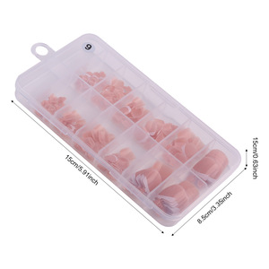 Uñas Postizas Francesas Cortas de ABS, Veganas, para Pedicura, Fáciles de Aplicar - Product Image 2