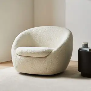 Muebles de interior modernos, juego de sofás para sala de estar, sillas de hotel, Silla giratoria con brazo