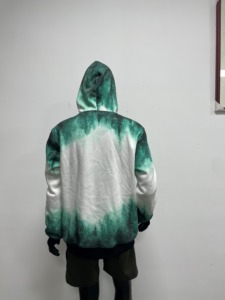 เสื้อฮู้ดดี้ผู้ชายผ้าฝ้าย 100% เนื้อหนา พิมพ์ลายพิเศษทั้งตัว ปักลาย OEM สไตล์สตรีทแวร์ ลุคซักฟอก - Product Image 5