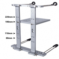 Support pour ordinateur portable pliable multifonction en alliage d'aluminium Alctron LS001, support réglable portable, support de table de bureau pour scène