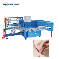 Machine automatique de pointillage Rainbowe pour l'impression de chaussettes et la distribution de colle antidérapante en silicone, capacité de 720 paires/heure