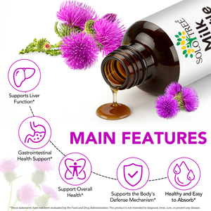 SOLOTREE Chardon-Marie Détoxifiant pour le <span class=keywords><strong>Foie</strong></span>, Huile <span class=keywords><strong>de</strong></span> Graines <span class=keywords><strong>de</strong></span> Chardon-Marie, Complément <span class=keywords><strong>de</strong></span> Soutien Hépatique, Gouttes <span class=keywords><strong>de</strong></span> Chardon-Marie Bio - Product Image 3