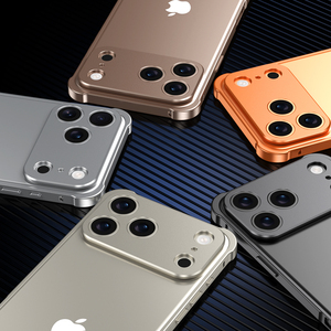 เคสกันกร<span class=keywords><strong>ะ</strong></span>แทกโลห<span class=keywords><strong>ะ</strong></span>หรูหราสำหรับ <span class=keywords><strong>iPhone</strong></span> 17 Air 17 16 15 14 13 <span class=keywords><strong>12</strong></span> Pro Max พร้อมกรอบอ<span class=keywords><strong>ะ</strong></span>ลูมิเนียมป้องกัน + ฟิล์มกันรอยเลนส์โลหะ - Product Image 6