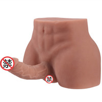 Poupée Masturbatrice Réaliste pour Femmes, Demi-Corps 3,6 kg avec Grand Godemichet, Jouets Sexuels