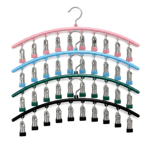 Séchoir à <span class=keywords><strong>linge</strong></span> compact à 10 crochets en forme d'arc avec système de sécurité anti-vent et revêtement antidérapant Sakura - Product Image 5