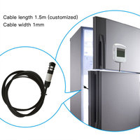Capteur de température et d'humidité IoT 4G Cat1 avec écran LCD, protocole TCP/MQTT, alarme de déclenchement par seuil, enregistrement des données dans le cloud, autonomie de 1 an