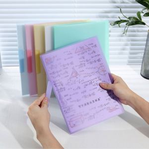 New A4 Rotating Ring Binder PP Clip <b>File</b> <b>Folder</b> Rotary Side Open Fresh Color Universal Document Sorting Storage Padfolio <b>Folder</b> - Product Image 2