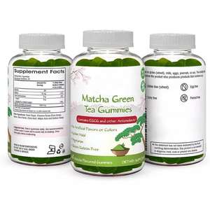 Gomitas de Té Verde <span class=keywords><strong>Matcha</strong></span> de Grado Ceremonial de Marca Privada, Veganas, para Pérdida de Peso, Antioxidantes para Adultos - Product Image 2