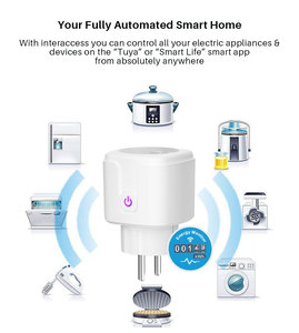 Glomarket Ổ Cắm Wifi Tuya Thông Minh Ổ Cắm Wifi Điều Khiển Từ Xa Ứng Dụng Tiêu Chuẩn EU Ổ Cắm Điện Thông Minh Với Google & Alexa - Product Image 3