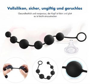 DKKtech <strong>Anal</strong> <strong>Chain</strong> with 6 Balls Adults Erotic Prostate Massage <strong>Anal</strong> Bead Silicone Butt Vaginal Plug Ring Sex Toys for Men Women - Product Image 6