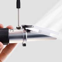 Réfractomètre Portable Teneur en Sucre 0-50% pour Fruits, Aliments et Boissons, Analyseur de Détection de Sucre