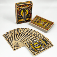Cartes à jouer en plastique imperméables de haute qualité, design personnalisé, cartes à jouer de poker personnalisées en vrac avec boîte