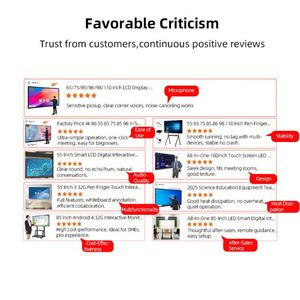 All-in-One 65inch tương tác máy thông minh giáo dục màn hình cảm ứng hội nghị video 55inch hiển thị - Product Image 6