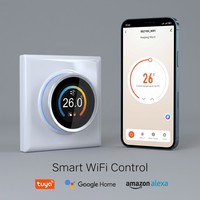 Termostato Inteligente para Calefacción por Suelo Radiante con WiFi, Perilla Giratoria, Ahorro de Energía, Control Preciso de Temperatura