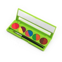 Palette de peinture pour le visage de gâteau fendu de 5 couleurs Eyeliner activé par l'eau Aqua Face Paint Graphic Liner Maquillage professionnel