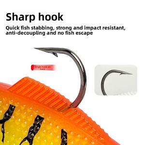 Esca <span class=keywords><strong>Artificiale</strong></span> Morbida Bionica a Coda a T con Piombo per Lanci a Lunga Distanza, Senza Ami, per <span class=keywords><strong>Spigola</strong></span> di Mare e Acqua Dolce - Product Image 3