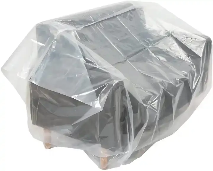 भारी शुल्क वाटरप्रूफ लिमिटेड प्लास्टिक फर्नीचर को कवर करता है नमी-प्रूफ साइड शेप सोफे बैग